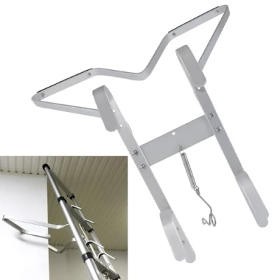 Image of Ladder Stand Off Bracket, Universal V Shaped Down Pipe Off, Accessory Helps Stop Your Slipping and Keep Safety Direct from Manufacture Fits Most