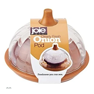 Image of Joie Onion Saver and Storage Container, Hard Plastic Pod, Orange, 1 Piece