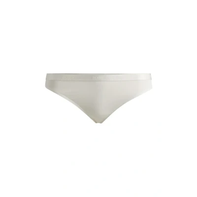 Image of BOSS Women&#039;s Thong Ci String, Open White, M