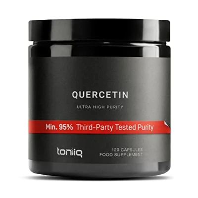 Image of Ultra High Purity Quercetin Capsules 95%+ Highly Purified and Bioavailable 1000mg Per Serving 120 Supplement