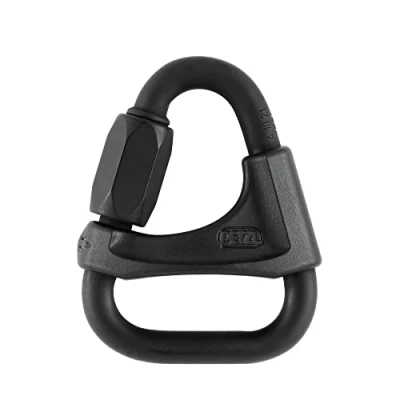Image of Petzl P11 8BN DELTA Triangular Steel Quick Link, 8 mm, Black