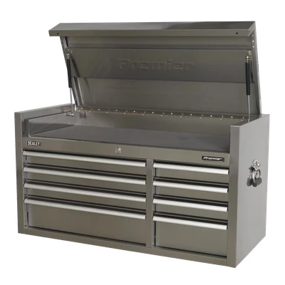 Image of Sealey Premier Topchest 8 Drawer 1055mm Stainless Steel Heavy Duty