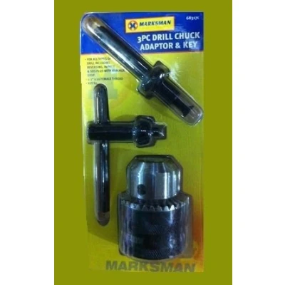 Image of 3Pc SDS Drill Chuck Adaptor and Key for All Type of Brand New