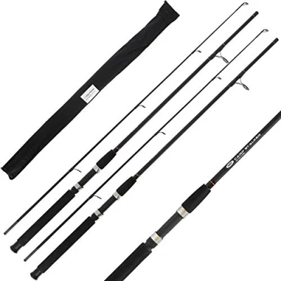 Image of NGT 2 x Carp STALKER Black 6ft 2PC 1.8M Stalking Rod Fishing Tackle