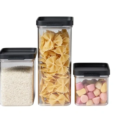 Image of Mepal Storage Jar Omnia Black 3 Piece