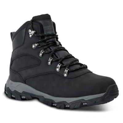 Image of Regatta Men&#039;s Breathable Holcombe Classic Walking Boots Black, Size: UK 12