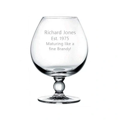 Image of County Engraving Personalised Large 18oz Copa Brandy Glass with Presentation Box Ideal Birthday Gift Enter Your Own Custom Text