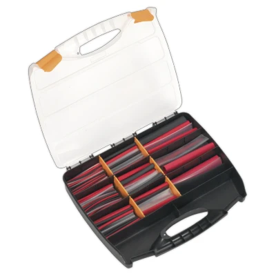 Image of Sealey Heat Shrink Tubing Assortment 261pc Mixed Colours Adhesive Lined 100 &amp; 150mm