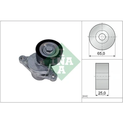 Image of 1613255380, 9803757480 Tensioner Lever, v ribbed belt INA 534 0655 10 65mm 25mm CITROËN: C4 Grand Picasso 2, Berlingo II Van, 2