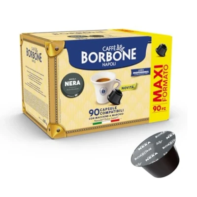 Image of Caffè Borbone Black Coffee Blend 90 Capsules (6 packs of 15) Compatible with Nescafè®* Dolce Gusto®* Machines