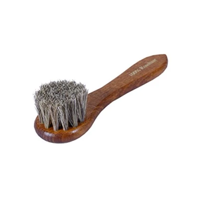 Image of Kaps Shoe Polish Applicator Brush Horsehair Bristles Application Dauber for Leather Boots, Shoes &amp; Bags Travel Home Care (horsehair bristle)
