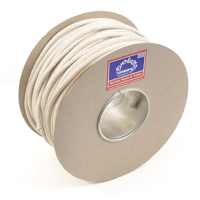 Image of Everlasto &#039;Red Wrapper&#039; UK Made Quality Waxed Cotton Sash Cord No.3 6.5mm x 100M