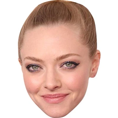 Image of FoxyPrinting Amanda Seyfried Celebrity Cardboard Party Face Mask Fancy Dress