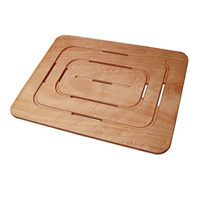 Image of CASTELMERLINO Shower Accessories, okumè marine plywood, Natural, 54 x 68
