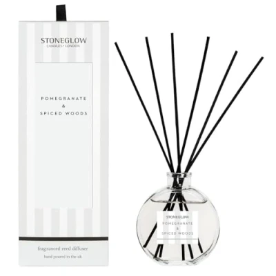 Image of Stoneglow Modern Classics NEW Pomegrante &amp; Spiced Woods Reed Diffuser