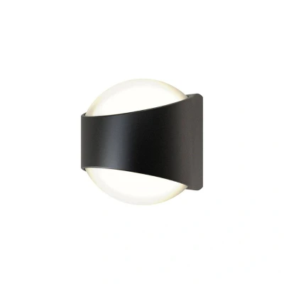 Image of Ansell Misano Curve IP65 Bi Directional Wall Light 3000K Black