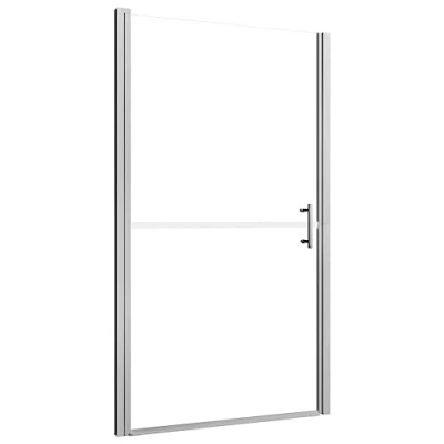 Image of vidaXL Shower Door with Frosted Tempered Glass, Adjustable Frame and Stainless Steel Handle, Easy to Clean, 81x195 cm