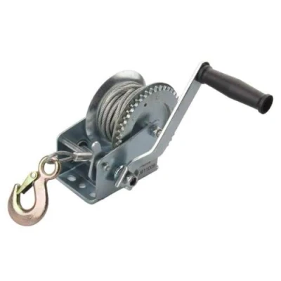 Image of Dunnet Tools 20M Heavy Duty 1200lb Hand Winch Manual Hook Cable Puller Boat ATV Trailer Hoist for Long Wire Durable