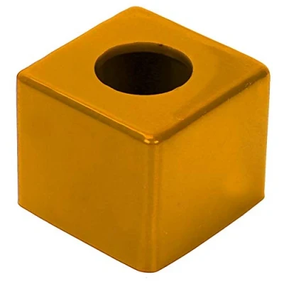 Image of Zer one Durable Chalk Holder Portable Billiards Pool Cue Accessory(Yellow)