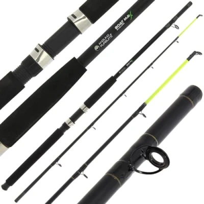 Image of NGT FR F Boat Max 6ft, 2pc, 25lb Fishing Rod Black, 6ft/ 1.8m
