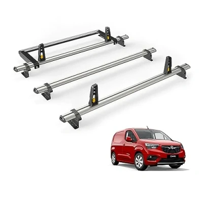 Image of Van Guard ULTI Bar 3 Roof Rack and Rear Ladder Roller for Vauxhall Combo (2018 on) [L1]