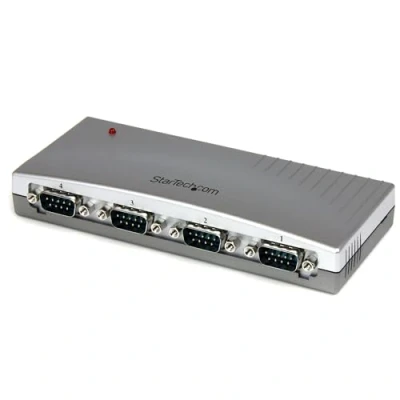 Image of StarTech.com 4 Port USB to RS 232 Serial DB9 Adapter