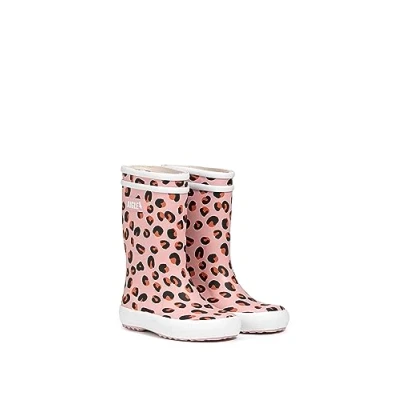 Image of Aigle Boy&#039;s Unisex Kids Lolly Pop Play3 Rain Boot, Leopard, 8.5 UK Child