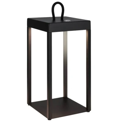 Image of BRILONER Cordless rechargeable lantern with touch, dimmable, IP44, warm white light colour, bedside lamps, table lamp, battery lamps for living room, outdoor lantern,31.5x13cm, black