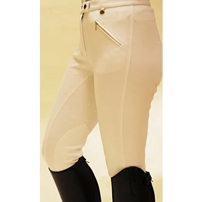Image of Rhinegold Unisex Essential Jodhpurs UK 12 (EU 40) White, UK12 EU 40