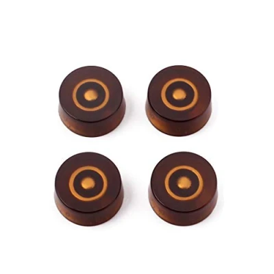 Image of Alnicov 4 PCS Electric Guitar Control Knobs，Guitar Top Hat Knobs Speed Volume Tone Amp Effect Pedal