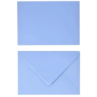 Image of Clairefontaine Ref 55722C Pollen Envelopes (Pack of 20) C5 Sized, 120gsm Paper, Gummed Seal, Inkjet &amp; Laser Printer Compatible, Acid Free Lavender Blue