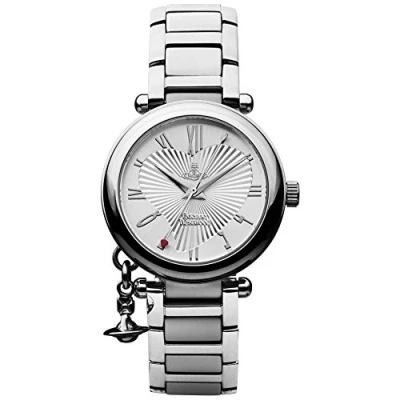 Image of Vivienne Westwood Women&#039;s Orb Quartz Watch with Silver Dial Analogue Display and Stainless Steel Bracelet VV006SL