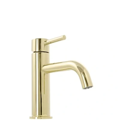 Image of REA Bathroom Sink tap Gold B4520, Lungo L.Gold Low