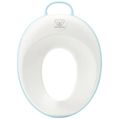 Image of BabyBjörn Toilet Training Seat, White/Turquoise
