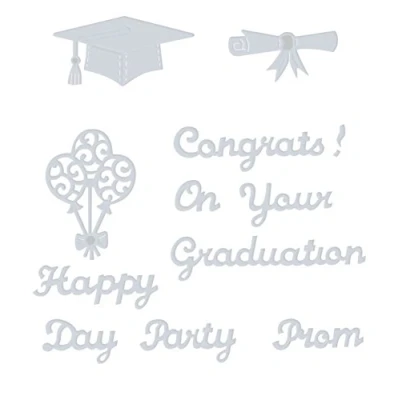 Image of Sweet Dixie Happy Graduation Day Die, Grey, Medium