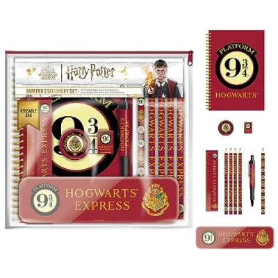 Image of Harry Potter Bumper Stationery Set (Platform 9 3/4 Design) Gifts for Girls and Boys, Women Men Official Merchandise