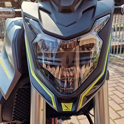 Image of Resin Bike Motorcycle 3D Stickers Compatible with Honda Hornet CB 750 2023. Headlight Protection from Bumps and Scratches. for Yellow Metal Colors Gadget Moto