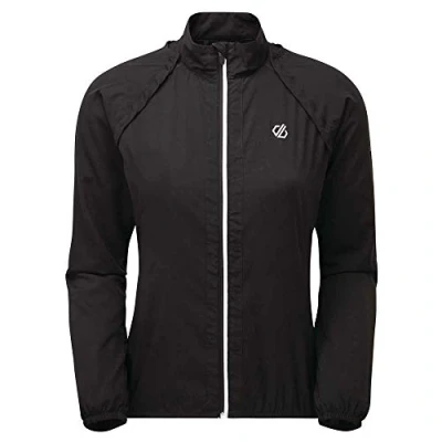 Image of Dare2b Rebound Woemes Windshell Jacket 2 in 1 Design with detachable sleeves, lightweight fabric and reflective print details