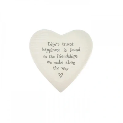 Image of Ceramic Coaster Life&#039;s truest happiness is found in friendships