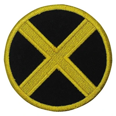 Image of X Men Circle Logo Patch Iron On Sew Embroidered Badge Applique for Clothes Shirts Jeans etc