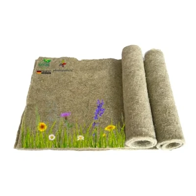 Image of Hemp mats for rodents from 100% of hemp, 100 x 40 cm, about 5 mm thick, 2 pieces (£ 6,25/each) rodent&#039;s mat suitably as a cage vegetative soil cover, e.g., rabbit, guinea pig, hamster, degus, rats and other rodents.