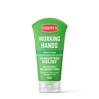 Image of O&#039;Keeffe&#039;s Working Hands, 58ml Tube Hand Cream for Extremely Dry, Cracked Hands Instantly Boosts Moisture Levels, Creates a Protective Layer &amp; Prevents Loss