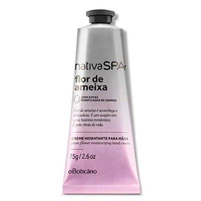 Image of Moisturizing Hand Cream [nativaSPA] Plum Flower 75g oBoticário Creme Hidratante para Mãos Flor de Ameixa