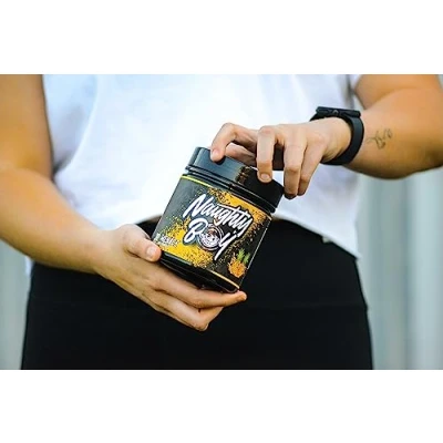 Image of Naughty Boy Menace Pre Workout Powder Containing Citrulline, Beta Alanine &amp; High Caffeine, Energy Focus for Men Women 420g/30 Servings (Pineapple OG)