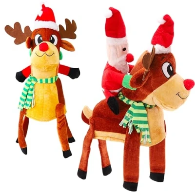 Image of Toyland® Novelty Christmas Hat Funny Xmas Fancy Dress Hats (Reindeer Hat)