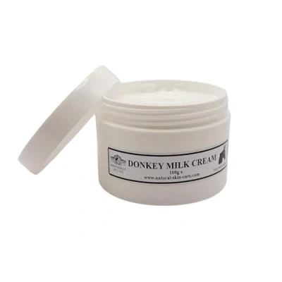 Image of Donkey Milk Moisturising Cream 100g Ideal for Dry Senstive Skin Eczema Psoriasis dermatitis and rosacea Gentle moisturiser By Elegance Natural Care