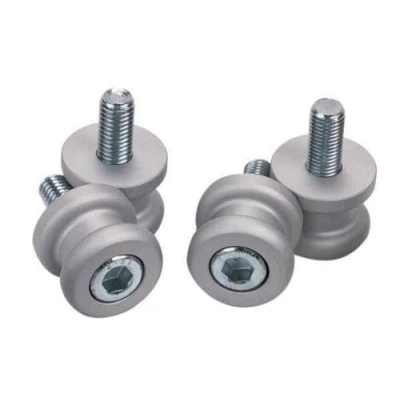 Image of Oxford Motorcycle Frame Bobbins Silver M8 1.25mm
