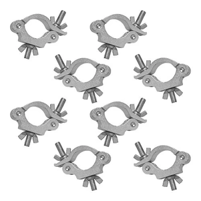 Image of 8x Chauvet DJ CLP 15N Narrow Half Coupler Clamp 50mm Truss Rigging