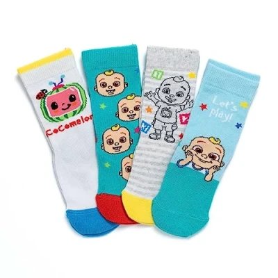 Image of CoComelon Socks Pack of 4 Pairs Unisex Kids