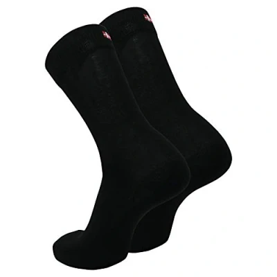 Image of DANISH ENDURANCE Classic Cotton Dress Socks, for Men &amp; Women, Soft, Comfortable, Breathable…, Black, UK 6 8 // EU 39 42